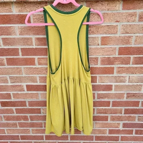 Urban Outfitters Tank Dress Women's Size XS Knee Length Pockets Mustard Yellow - Picture 2 of 7